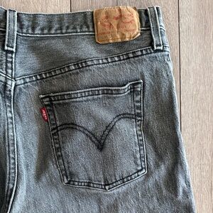 Vintage Levi's Men's Straight Jeans in Black